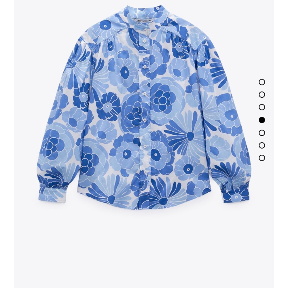 Zara Printed Floral Blouse